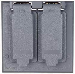 Cooper Crouse-Hinds - Electrical Outlet Box Aluminum Weatherproof Cover - Includes Gasket - A1 Tooling