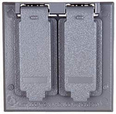 Cooper Crouse-Hinds - Electrical Outlet Box Aluminum Weatherproof Cover - Includes Gasket - A1 Tooling