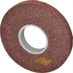 3M - 8" Diam, 1" Face Width, 3" Center Hole, Medium Grade, Aluminum Oxide Deburring Wheel - Convolute, Soft Density 4 Grade, 4,500 RPM - A1 Tooling