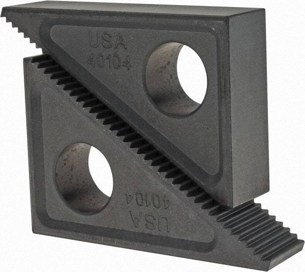 TE-CO - 2 Piece, 2-1/2 to 6" Height Adjustment, Steel Step Block - 1/16" Step Depth, 1/8" Step Elevation, 1" Width, 3-3/4" Base Depth, 2-15/32" Height - A1 Tooling