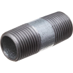 Galvanized Pipe Nipples & Pipe; Pipe Size: 0.5000 in; Thread Style: Threaded on Both Ends; Schedule: 40; Material: Steel; Length (Inch): 3.00; Construction: Welded; Maximum Working Pressure: 300.000; Lead Free: Yes; Standards: ASTM ™A733; NSF 372; ASTM A5