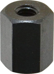 TE-CO - M6x1.00 Metric Coarse, 16mm OAL Steel Standard Coupling Nut - Black Oxide Coated, 13mm Width Across Flats - A1 Tooling