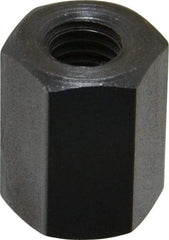 TE-CO - M8x1.25 Metric Coarse, 19mm OAL Steel Standard Coupling Nut - Black Oxide Coated, 14mm Width Across Flats - A1 Tooling