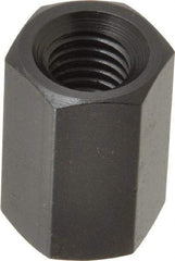 TE-CO - M10x1.50 Metric Coarse, 24mm OAL Steel Standard Coupling Nut - Black Oxide Coated, 16mm Width Across Flats - A1 Tooling