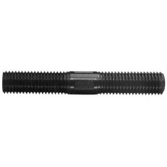 M8x1.25 110mm OAL Equal Double Threaded Stud Steel, 31mm Equal Thread Length, Metric