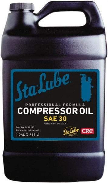 CRC - 1 Gal Bottle, ISO 100, SAE 30W, Air Compressor Oil - A1 Tooling