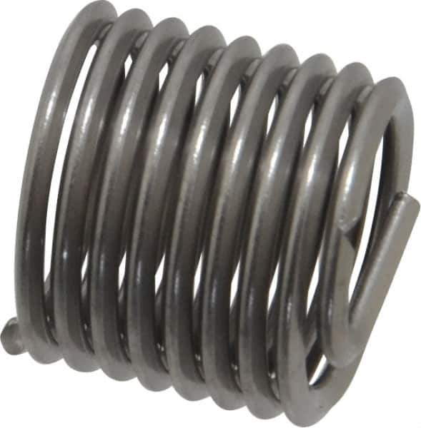 Heli-Coil - M11x1.50 Metric Coarse, 16.5mm OAL, Free Running Helical Insert - 7-7/8 Free Coils, Tanged, Stainless Steel, Bright Finish, 1-1/2D Insert Length - A1 Tooling