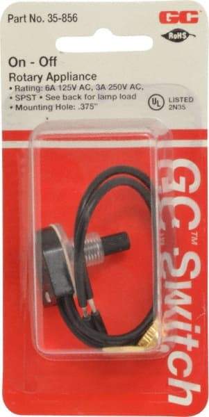 GC/Waldom - 3/8 Inch Mount Hole, Rotary Switch - A1 Tooling