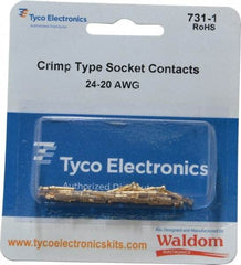 Tyco/Amp - 25 Piece, Socket Contact Connector Kit - 24 to 20 AWG Compatible Wire Size - A1 Tooling