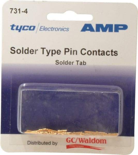 Tyco/Amp - 18 AWG Wire Modular Receptacle Plug Connector Pin Solder Cup Contact - A1 Tooling