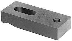 Gibraltar - 5/8" Stud, Medium Carbon Steel, Strap Clamp - 1-1/2" Travel, 5-1/2" OAL x 1-1/2" Wide x 3/4" High, Black Oxide Finish, Radius Nose - A1 Tooling