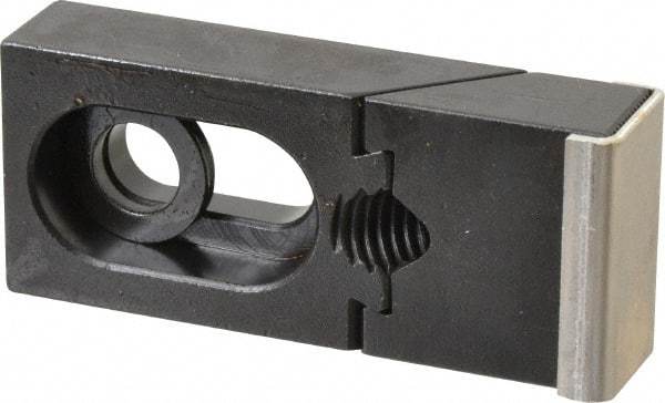 TE-CO - 3-5/16" OAL x 1-1/2" Overall Width, Standard Grip Nose, Steel Manual Edge Clamp - Black Oxide Coating, 3/4" High, 1/2" Socket Cap Screw Slot, 3/4" Travel - A1 Tooling