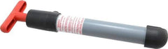 Made in USA - 1/2" Outlet, PVC Hand Operated Transfer Pump - 4 oz per Stroke, For Petroleum - A1 Tooling