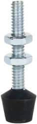 De-Sta-Co - 1/4-20 Carbon Steel Cap Tip Clamp Spindle Assembly - 40.13mm Thread Length, 54.1mm OAL, Flat Tip Cap, 0.63" Tip Surface Diam, Use with Toggle Clamps - A1 Tooling