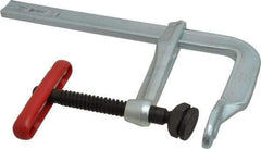 Bessey - 5-1/2" Deep Throat, 8" Max Capacity, Standard Sliding Arm Clamp - 2,800 Lb Clamping Pressure, 0.775" Spindle Diam - A1 Tooling