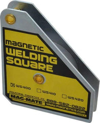 Mag-Mate - 3-3/4" Wide x 3/4" Deep x 4-3/8" High, Rare Earth Magnetic Welding & Fabrication Square - 75 Lb Average Pull Force - A1 Tooling