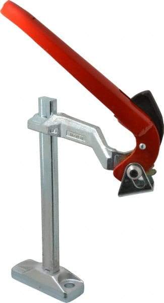 Bessey - 2,220 Lb Holding Capacity, 9.5" Max Opening Capacity, 2,220 Lb Clamping Pressure, Manual Hold Down Clamp - 12.6" Clamp Height, Mounting Holes, Steel - A1 Tooling