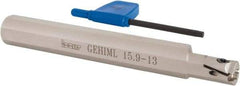 Iscar - GEHIM, Internal, Left Hand, 0.098" Max Depth of Cut, 0.031 to 0.075" Groove Width, Indexable Grooving Tool Holder - GEPI.. Insert Compatibility, 5/8" Shank Width, 5" OAL, Through Coolant - A1 Tooling