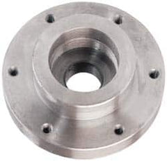 Buck Chuck Company - Adapter Back Plate for 6" Diam Self Centering Lathe Chucks - 2-3/16 - 10 Mount, 2.192" Through Hole Diam, 4.906mm ID, 6-1/2" OD, 0.947" Flange Height, Steel - A1 Tooling