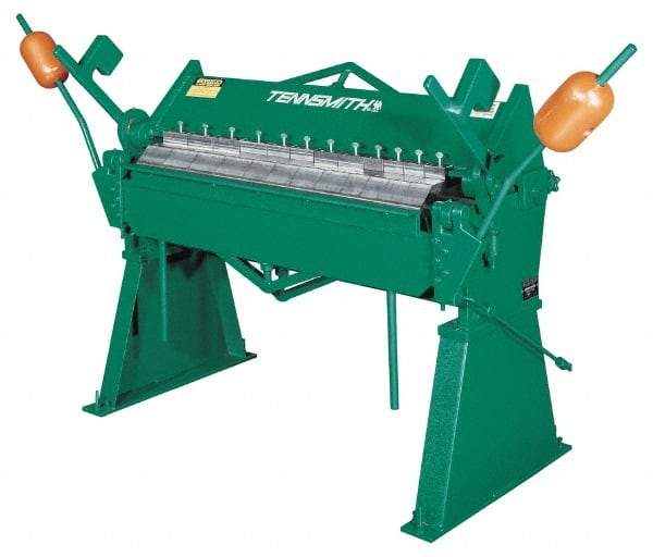 Tennsmith - 96 Inch Bending Length, Floor Machine Box and Pan Brake - 137 Inch Wide, 53 Inch Deep, 60 Inch High - A1 Tooling