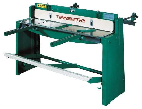 Tennsmith - 52-1/4 Inch Long Blade, Manual Power Floor Shear - 61 Inch Wide x 36 Inch Deep x 42 Inch High, 0.0394 Inch Stainless Steel Capacity, 0.0630 Inch Mild Steel Capacity, 30 Inch Back Gauge Range - A1 Tooling