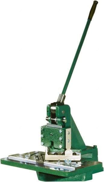 Tennsmith - 6 x 6" Notching Dimension, Metal Notcher - 1.25mm Max Mild Steel Capacity - A1 Tooling