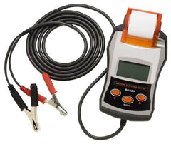 Solar - 6 to 24 Volt Digital Battery & System Tester with Integrated Printer - 40 to 2,000 CCA Range, 10' Cable - A1 Tooling