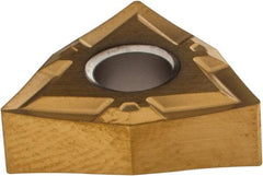 Seco - WNGP431 MF1 Grade CP200 Carbide Turning Insert - TiAlN/TiN Finish, 80° Trigon, 1/2" Inscr Circle, 3/16" Thick, 1/64" Corner Radius - A1 Tooling