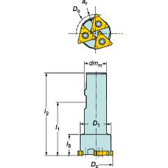 A328-044B19-13M Grooving Cutter - A1 Tooling