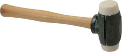 Garland - 2 Lb Head 1-1/2" Face Nylon Split Head Hammer - 12-1/2" OAL, Wood Handle - A1 Tooling