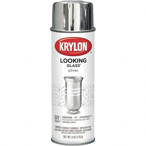 Krylon - Silver, Gloss, Looking Glass Paint Spray Paint - 6 oz Container - A1 Tooling