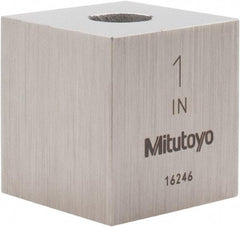 Mitutoyo - 1" Square Steel Gage Block - Accuracy Grade 0, Includes Certificate of Inspection - A1 Tooling