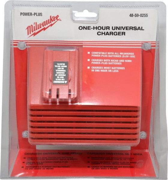 Milwaukee Tool - 12 to 18 Volt, 1 Battery NiCad & NiMH Power Tool Charger - 1 hr to Charge - A1 Tooling