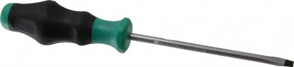 Wera - 230mm OAL Standard Slotted Screwdriver - 125mm Blade Length, Round Shank, Ergonomic Handle - A1 Tooling