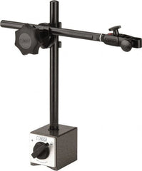 Noga - 175 Lb Magnetic Force, Fine Adjustment Indicator Positioner & Holder with Base - Post & Clamp, Rectangular Base, 2-3/8" Base Height, 60mm Base Length, 2" Base Width - A1 Tooling