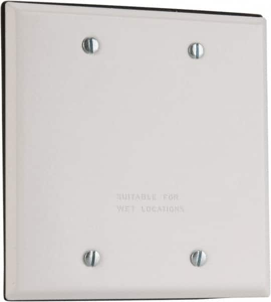 Cooper Crouse-Hinds - Electrical Outlet Box Aluminum Weatherproof Cover - Includes Gasket - A1 Tooling