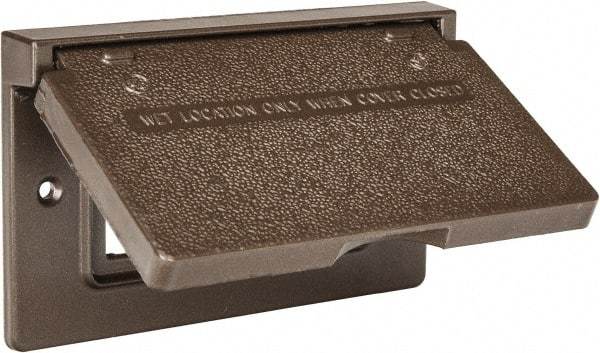 Cooper Crouse-Hinds - Electrical Outlet Box Aluminum Weatherproof Cover - Includes Gasket - A1 Tooling