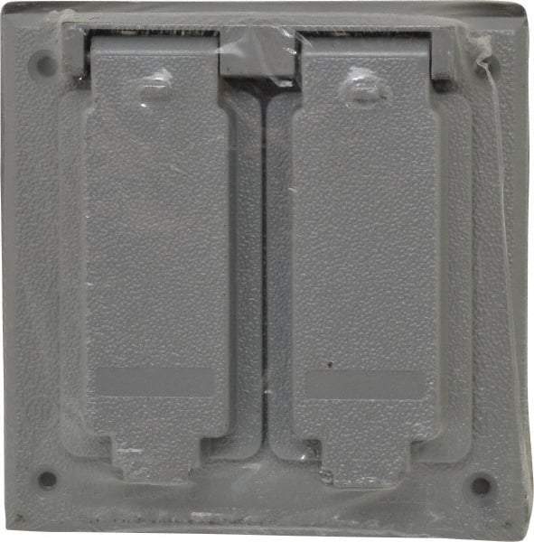 Cooper Crouse-Hinds - Electrical Outlet Box Aluminum Weatherproof Cover - Includes Gasket - A1 Tooling