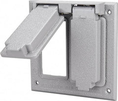 Cooper Crouse-Hinds - Electrical Outlet Box Aluminum Weatherproof Cover - Includes Gasket - A1 Tooling