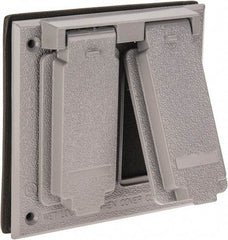 Cooper Crouse-Hinds - Electrical Outlet Box Aluminum Weatherproof Cover - Includes Gasket - A1 Tooling