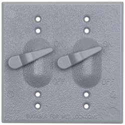 Cooper Crouse-Hinds - Electrical Outlet Box Aluminum Weatherproof Cover - Includes Gasket - A1 Tooling