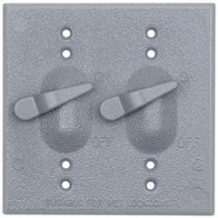 Cooper Crouse-Hinds - Electrical Outlet Box Aluminum Weatherproof Cover - Includes Gasket - A1 Tooling