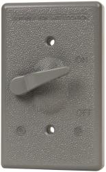 Cooper Crouse-Hinds - Electrical Outlet Box Aluminum Extended Switch Cover - Includes Gasket Stamped - A1 Tooling