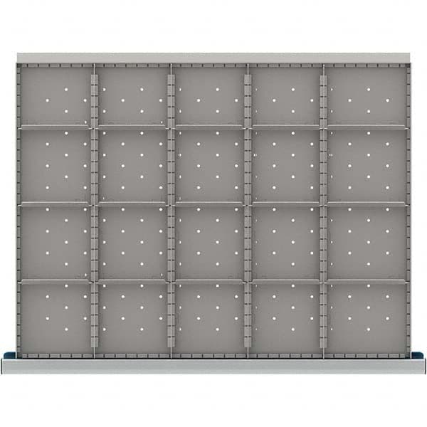 LISTA - 20-Compartment Drawer Divider Layout for 3.15" High Drawers - A1 Tooling