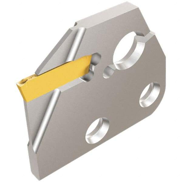 Iscar - Left Hand, 1.4mm Insert Width, 0.63 Inch Max Depth of Cut, Indexable Cutoff and Grooving Support Blade - DGAD 1.4B-D16 - A1 Tooling