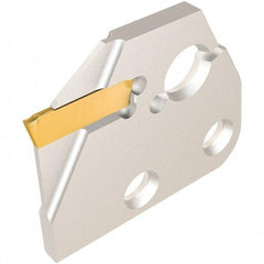 Iscar - Left Hand, 1.5mm Insert Width, Indexable Cutoff and Grooving Support Blade - DGAD 1.5B-D20 - A1 Tooling