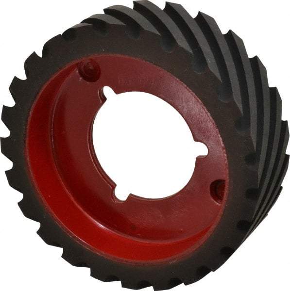 Made in USA - 6" Diam x 2" Wide Contact Wheel - Quick Change, Hard - A1 Tooling