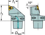 C6 266RFG-45065-22 CoroThread® 266 Coromant Capto® Toolholder - A1 Tooling