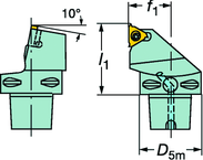 C6 266RFGZ45065-16 CoroThread® 266 Coromant Capto® Toolholder - A1 Tooling