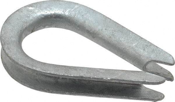 Value Collection - 1/8" Wire Rope Thimble Clip - Steel, Galvanized - A1 Tooling